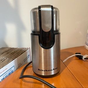 KITCHENAID Blade Coffee Grinder Black Onyx Color 12 oz Capacity Spice Grinder